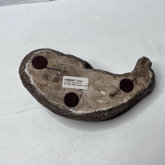 Vintage 1981 Sandicast By Sandra Brue Brown Harp Seal Pup Sculpture Figurine 7" - Picture 13 of 16